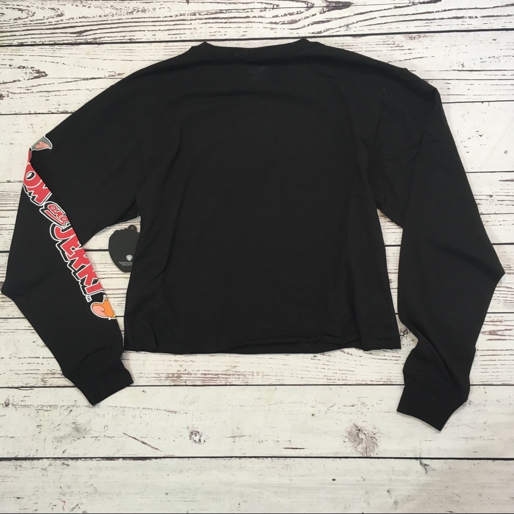 Tom and jerry crop long sleeve graphic t shirt NWT - Picture 4 of 5